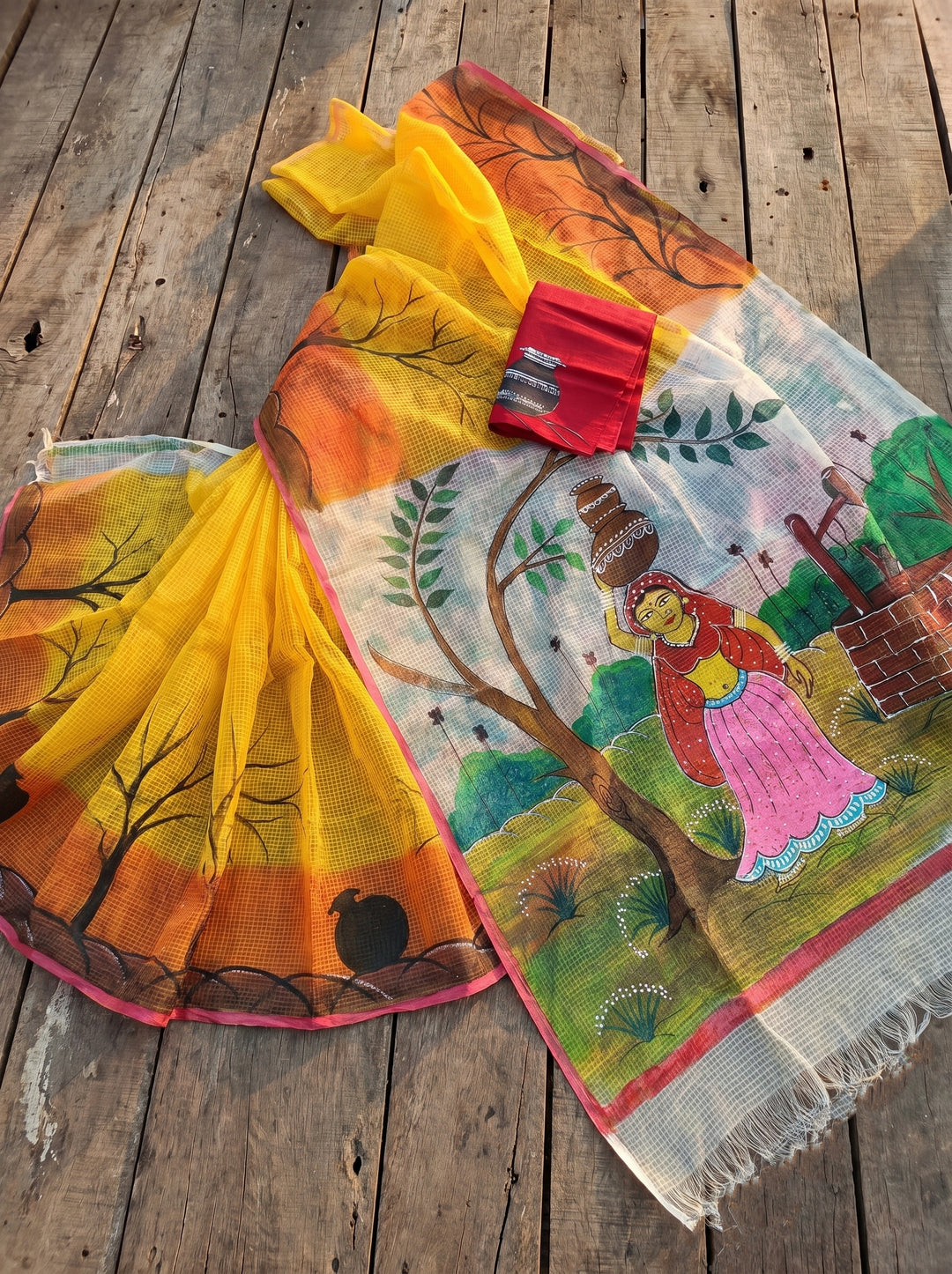 Transformation Hand Painted Kota Saree