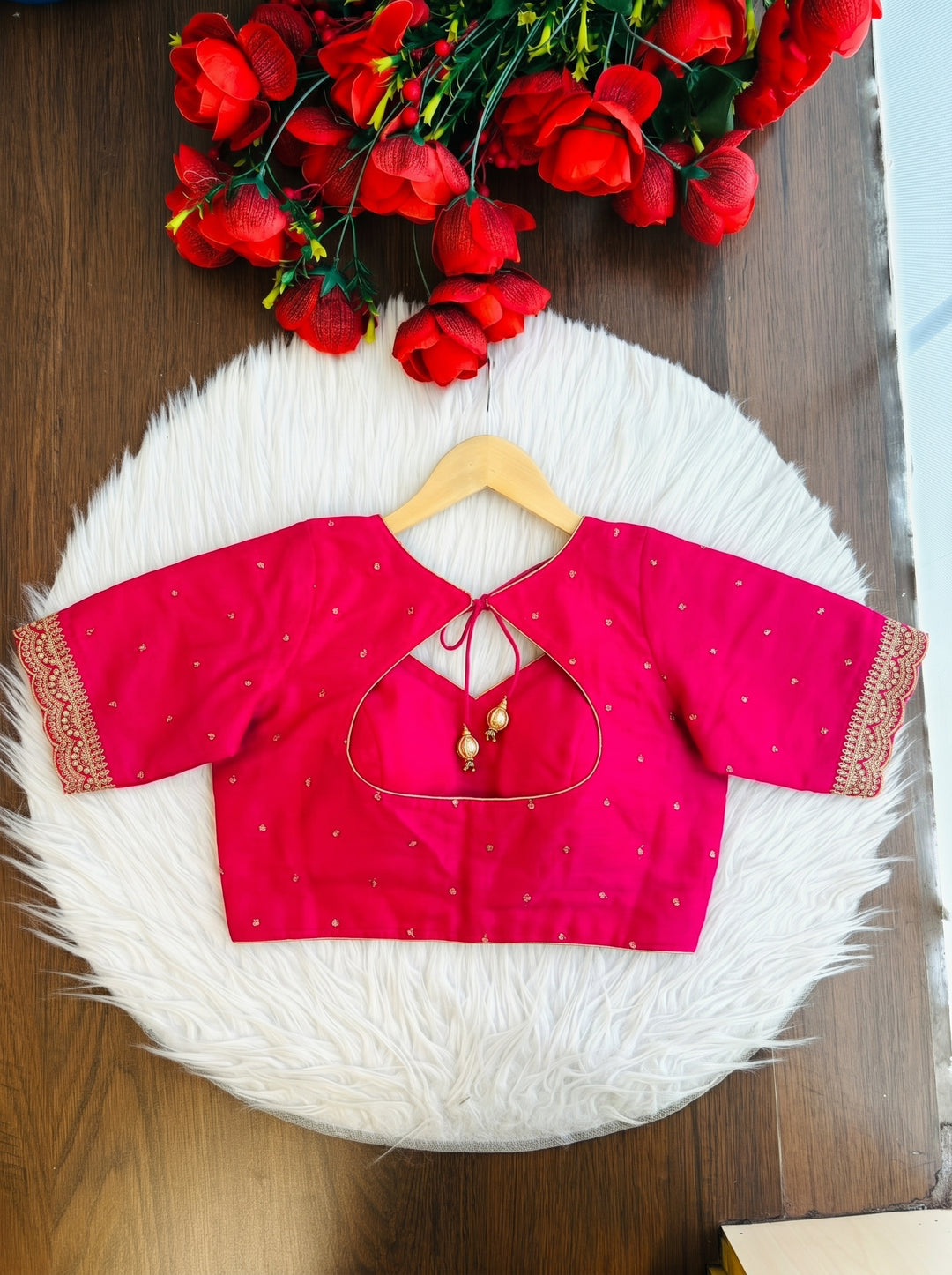 Gulabi Glam Fancy Silk Blouse