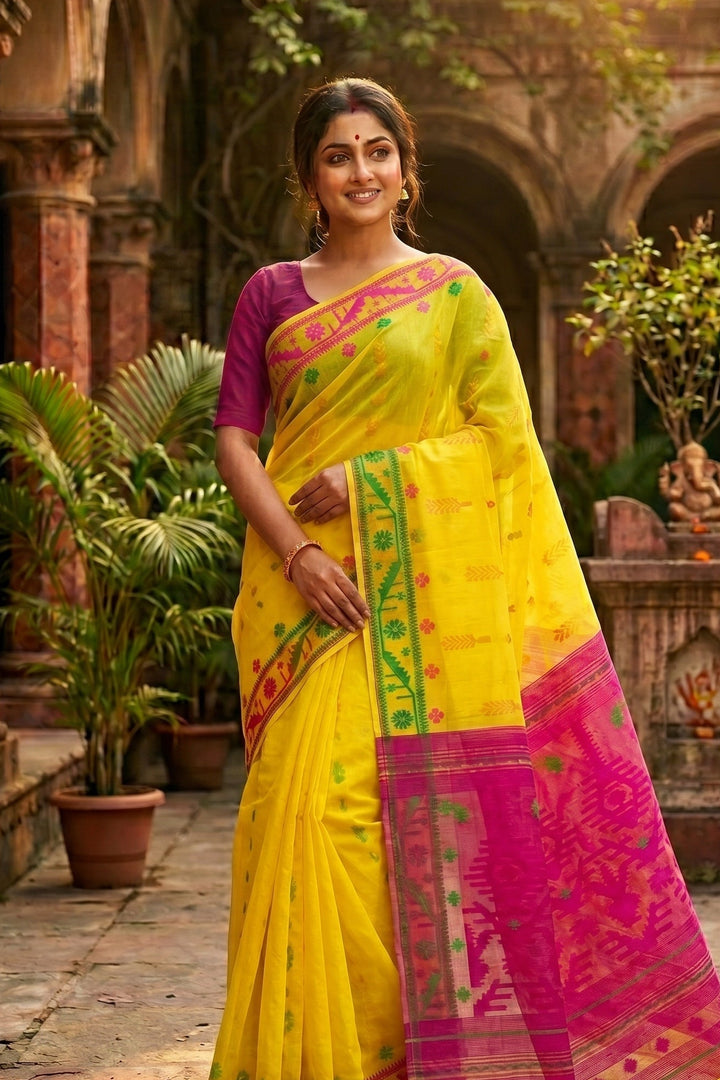 Oitijjho Sutra Ganga Jamuna Dhakai Jamdani Saree