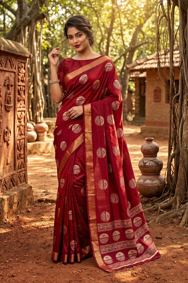 Crash of Destiny Fancy Silk Saree