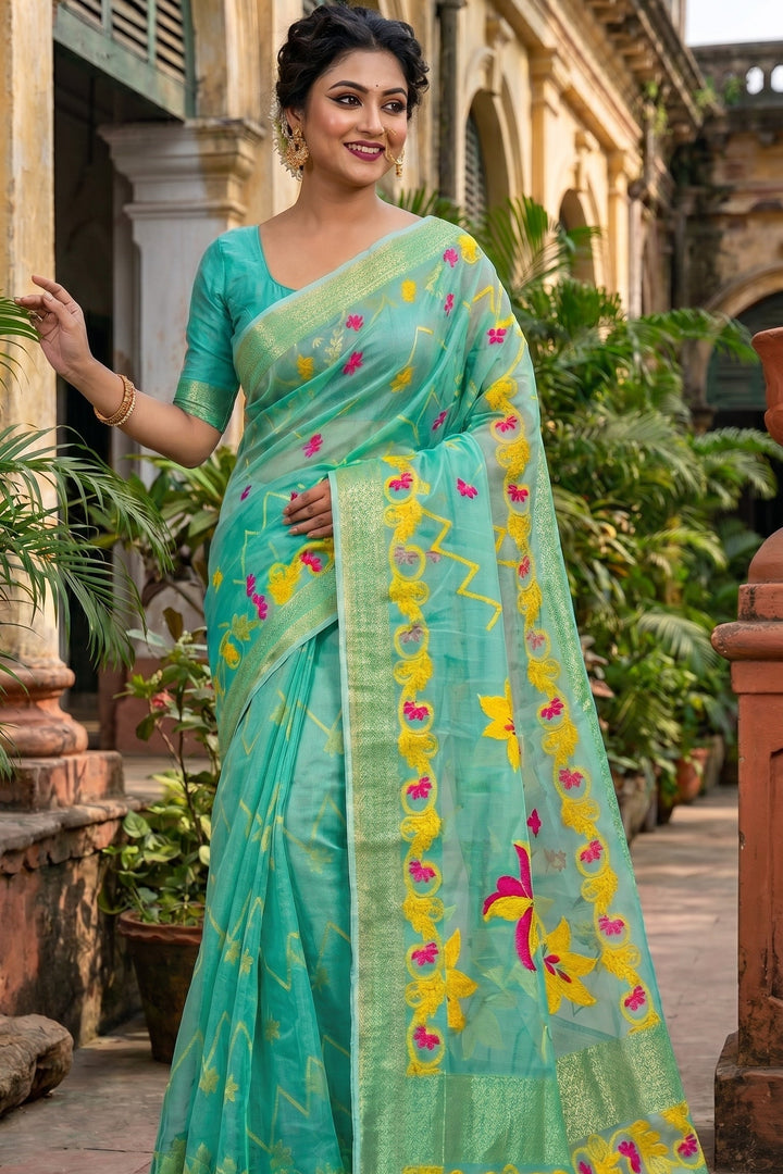 Nirjharini Dhakai Jamdani Saree