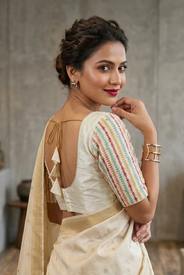 Rainbow Whisper Fancy Silk Blouse