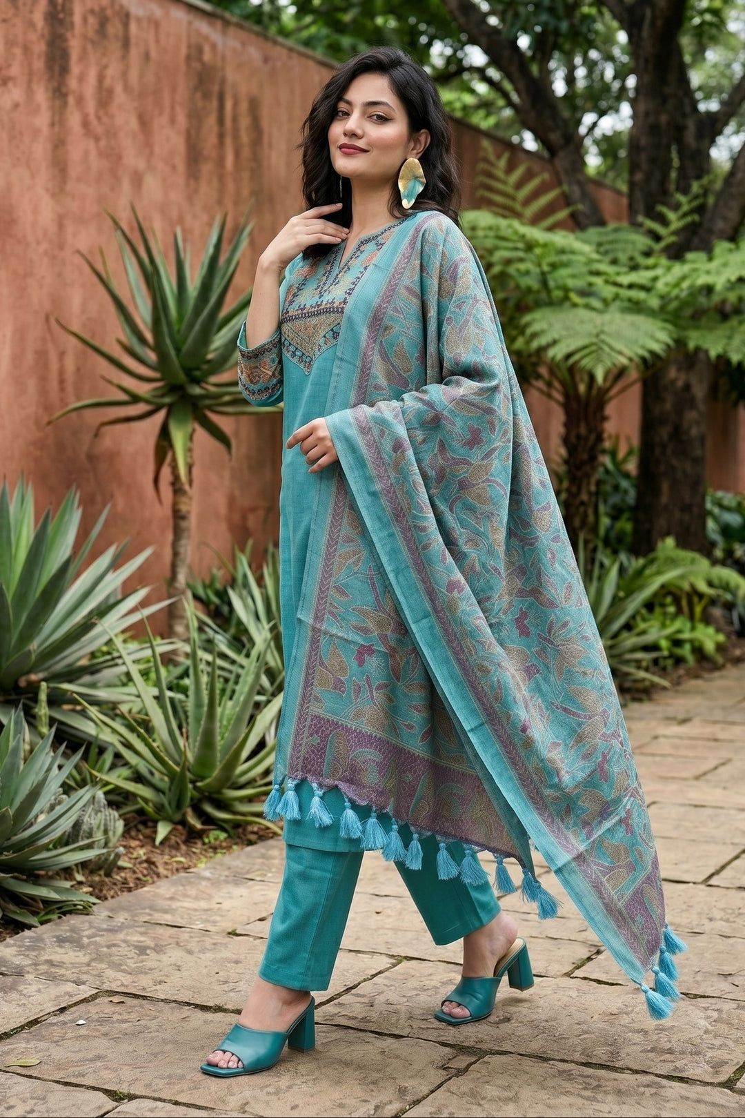 Latest Look Cotton Kurti Set