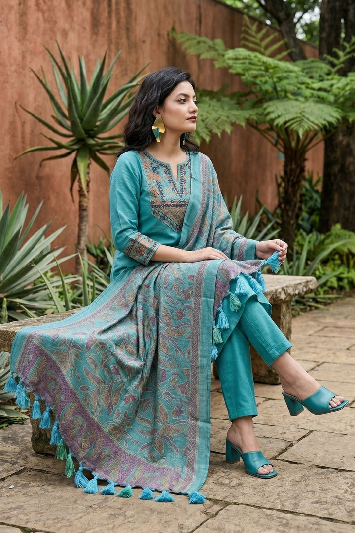 Latest Look Cotton Kurti Set