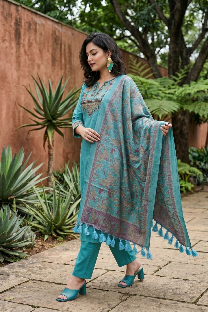 Latest Look Cotton Kurti Set