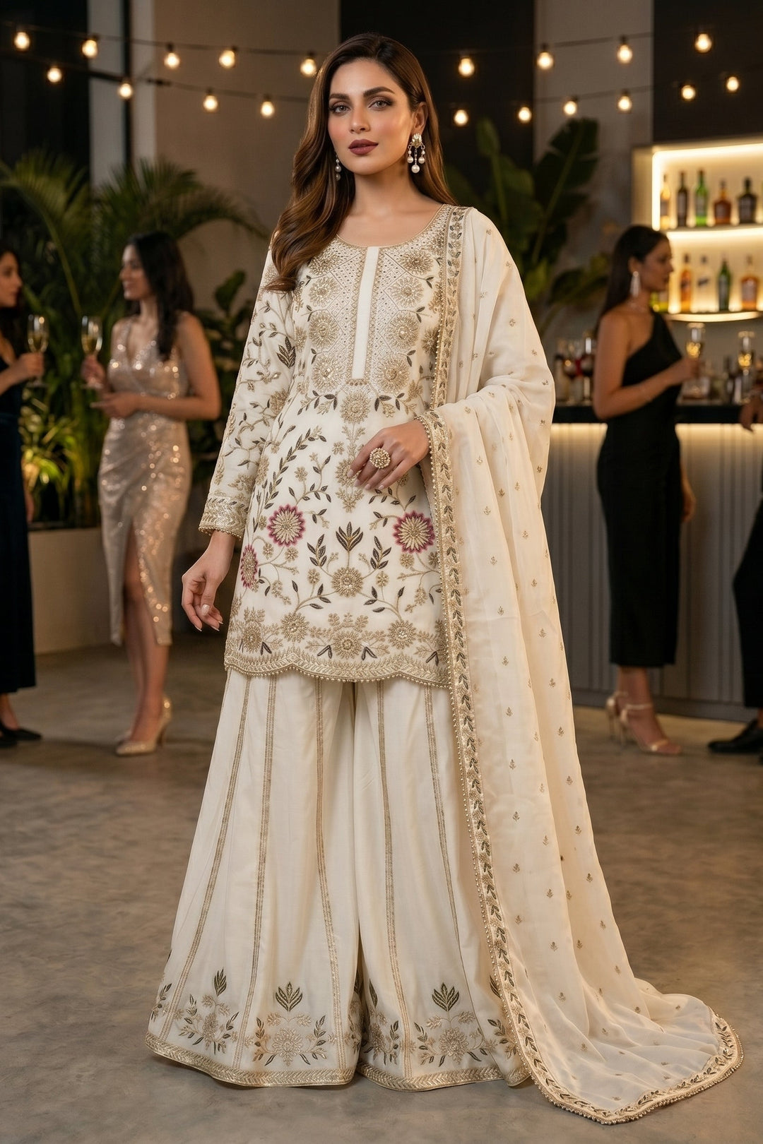Endless Spring Designer Sharara Set