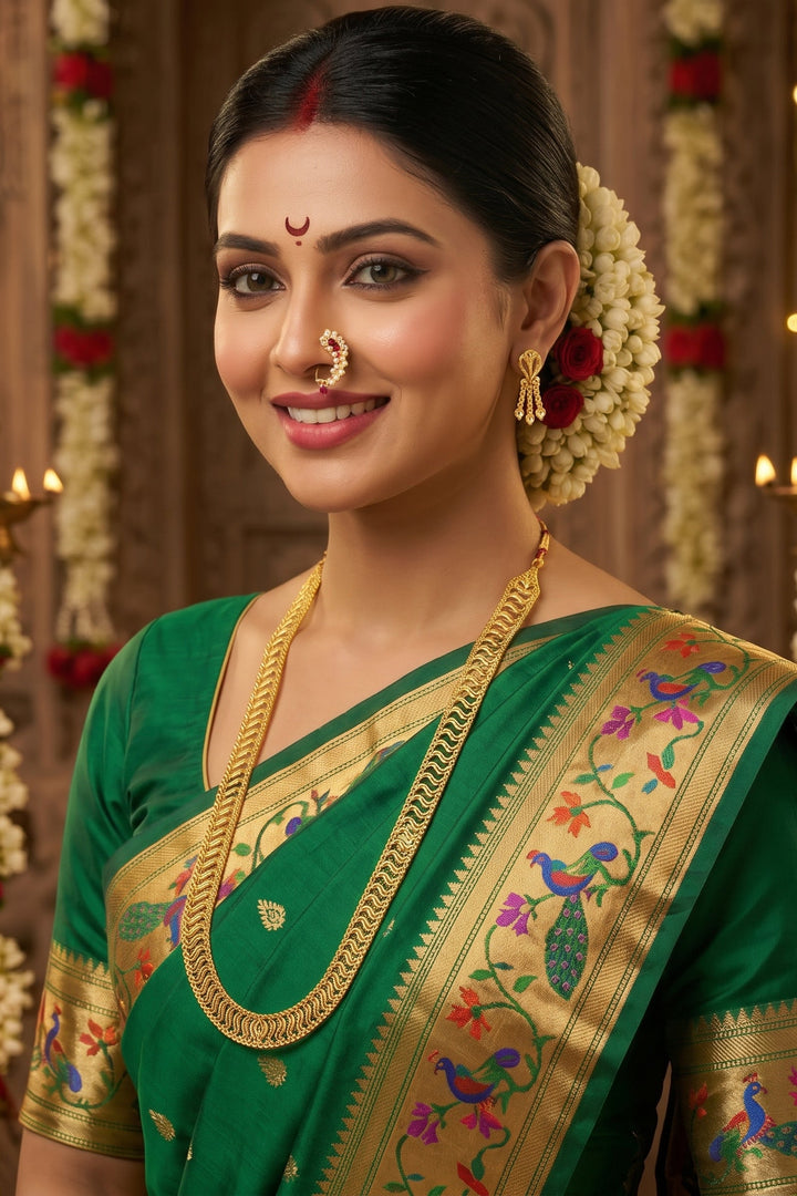 Crowned In Gold -Necklace & Earring Set (Combo 2)