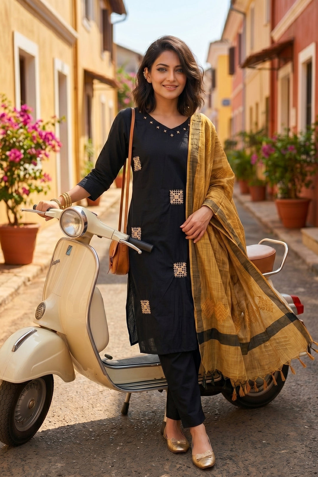 Twirling Into Tradition -Kurti Set