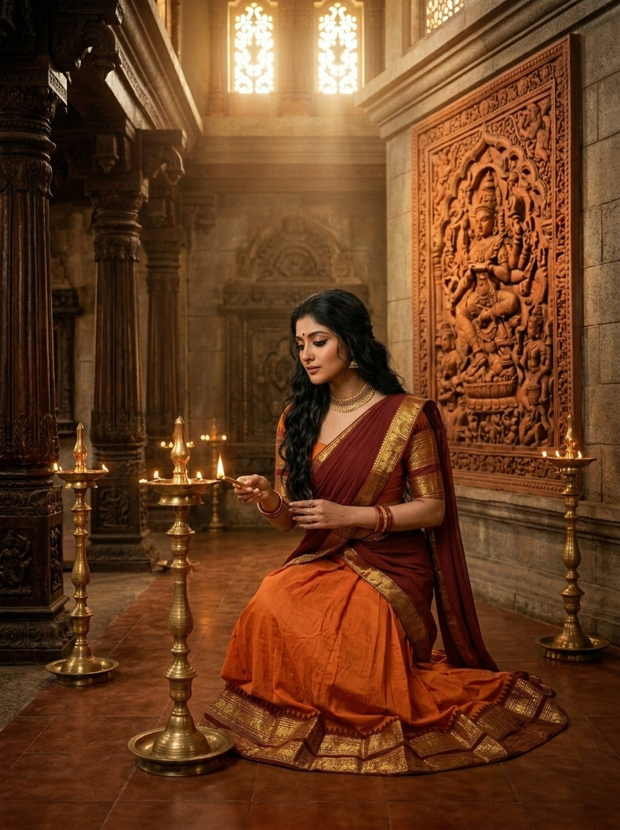Chennai Queen-Kanchipuram Silk lehenga