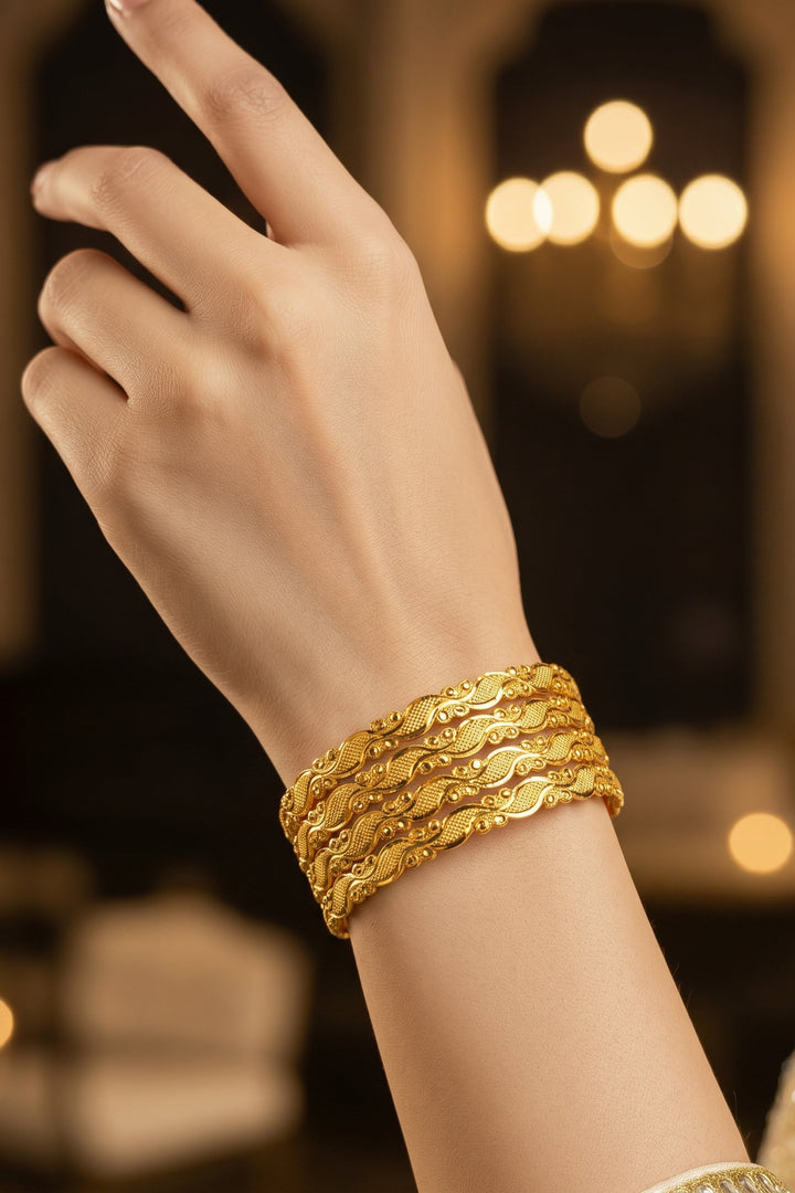 Golden Charm (Gold Plated Bangles set)