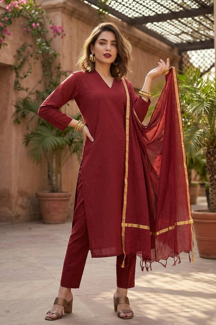 Warm Embrace Cotton Kurti Set