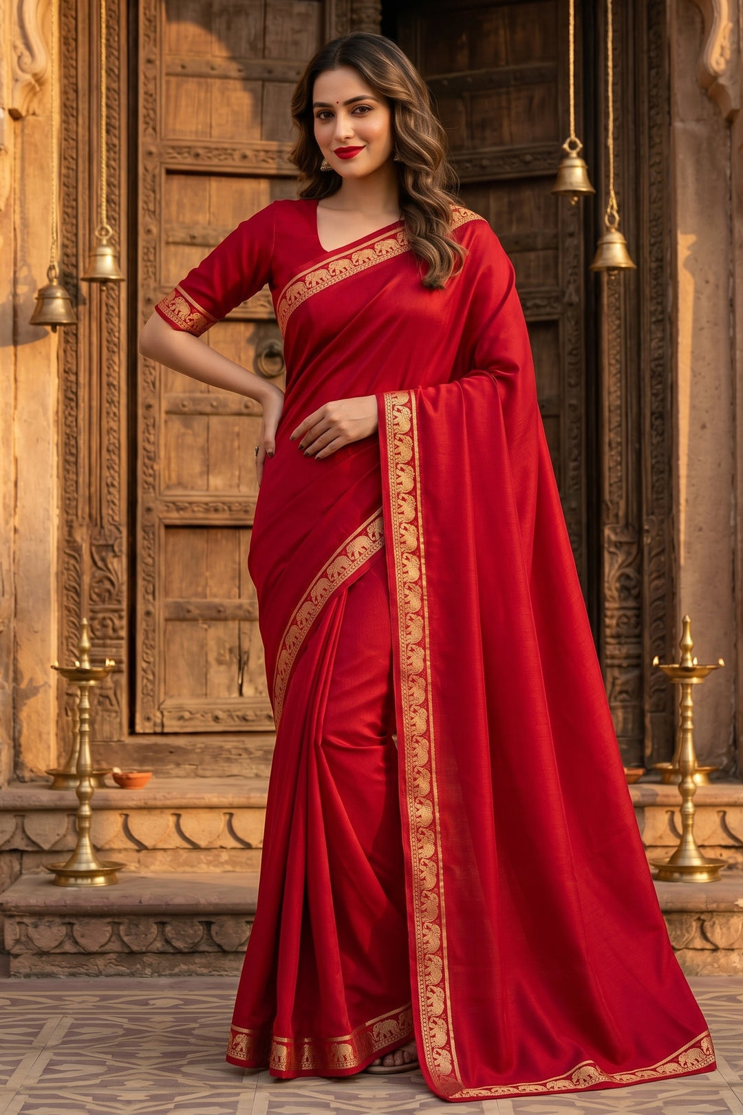 Kunjara in Style Crepe Silk Saree