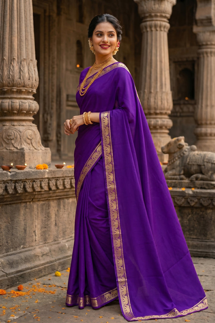 Kunjara in Style Crepe Silk Saree