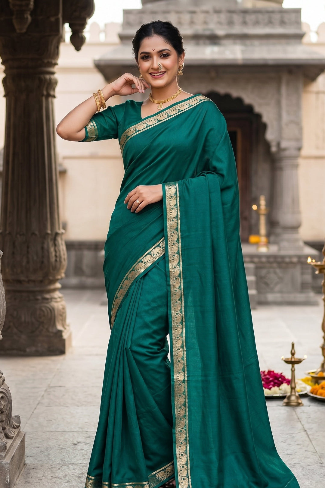 Kunjara in Style Crepe Silk Saree