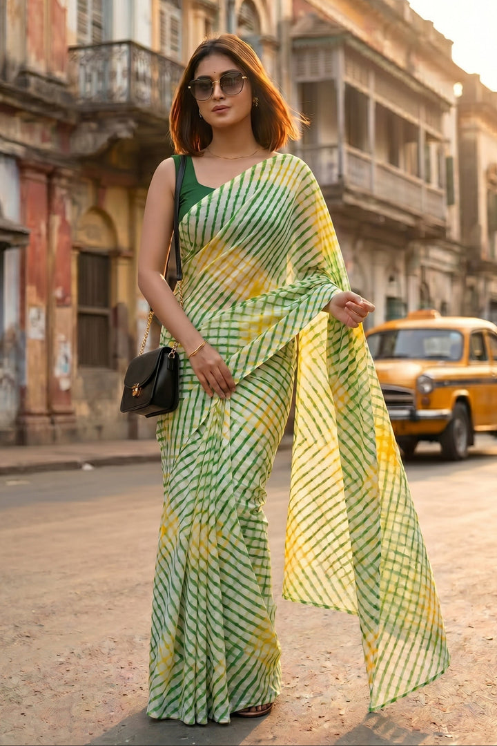 Natures Rhythm Chiffon Saree