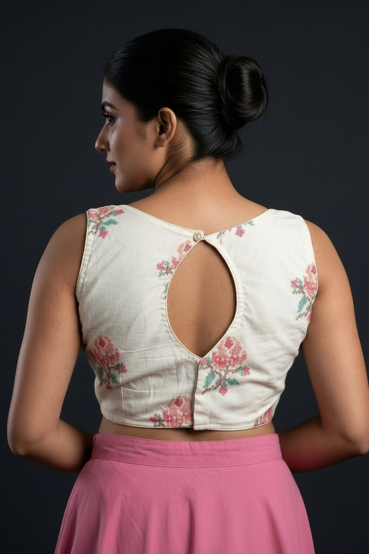 My Date Look-Designer Blouse