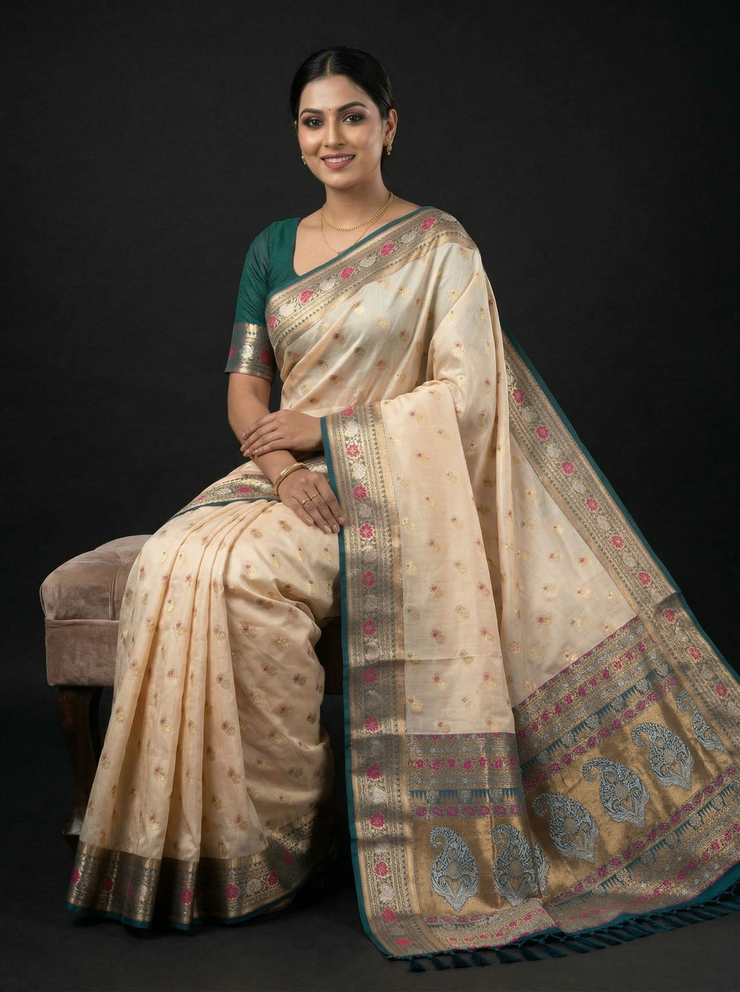 Zarika Semi Tussar Silk Saree