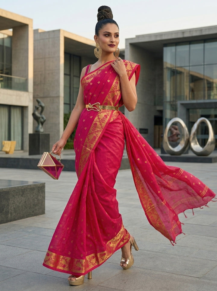 Metro Muse Khadi Cotton Saree