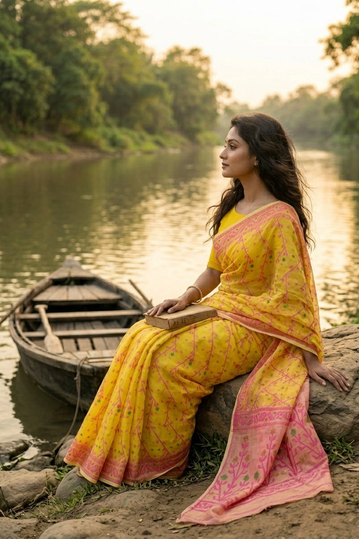 Chandraboli Jamdani Saree