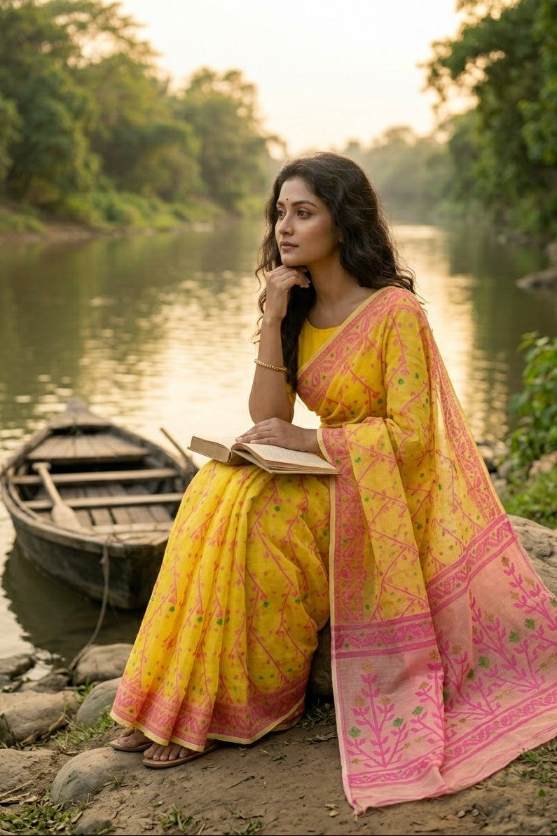 Chandraboli Jamdani Saree
