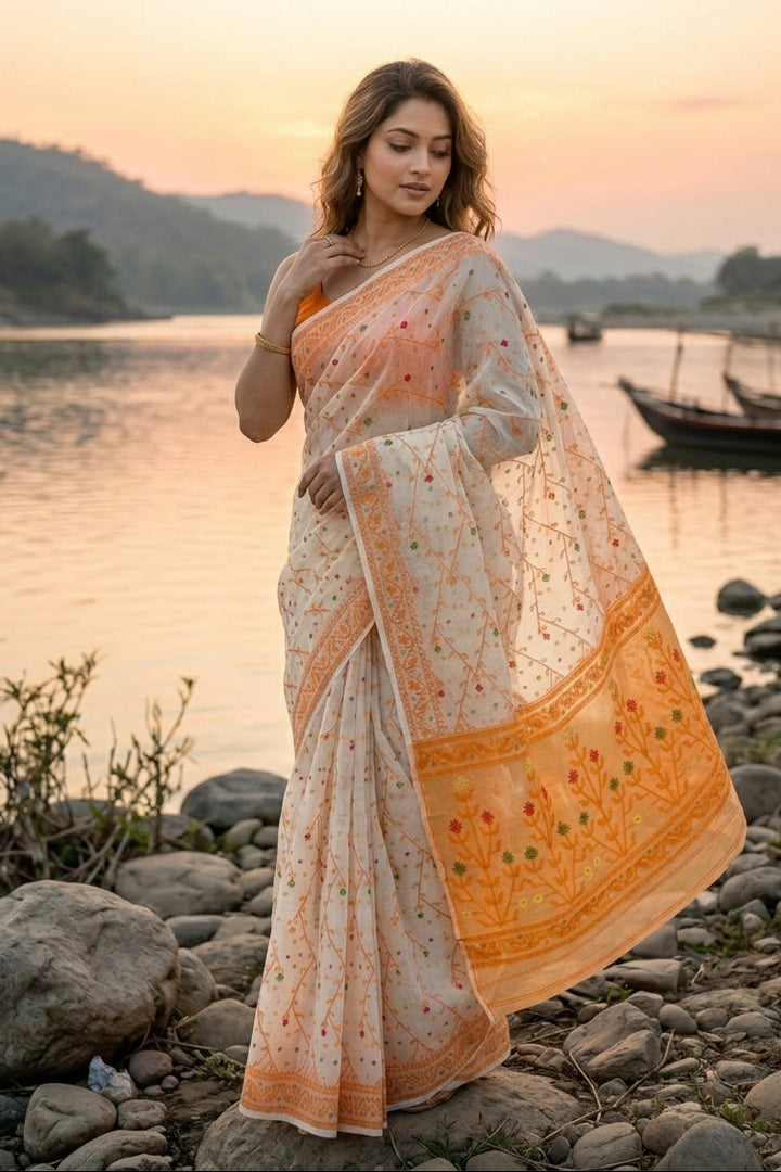 Chandraboli Jamdani Saree