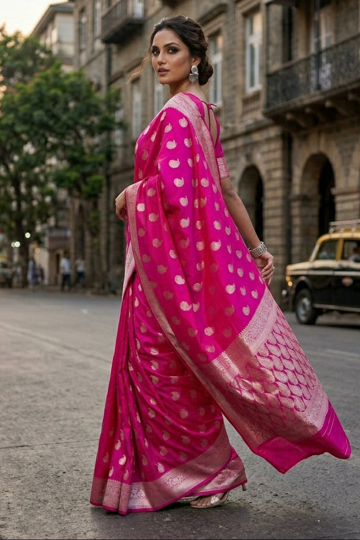 Drizzle Of Grace Gajji Silk Saree