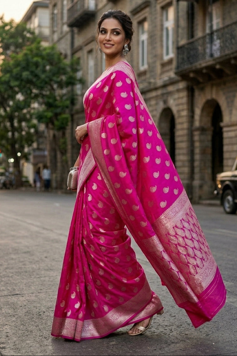 Drizzle Of Grace Gajji Silk Saree