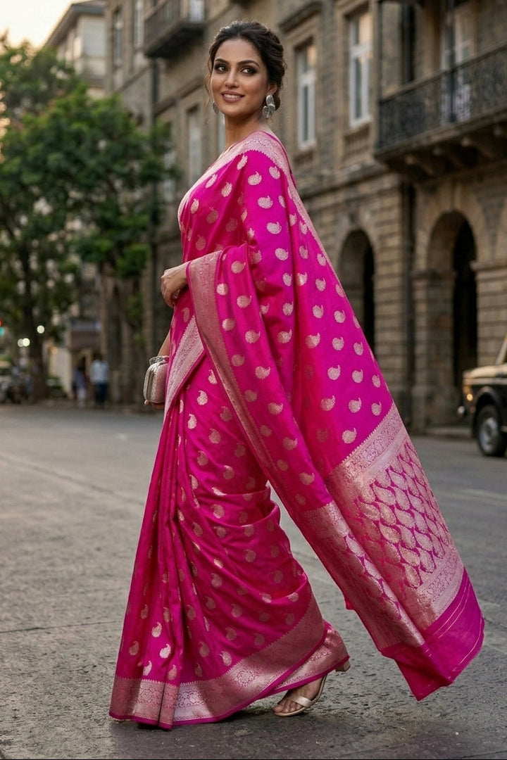 Drizzle Of Grace Gajji Silk Saree