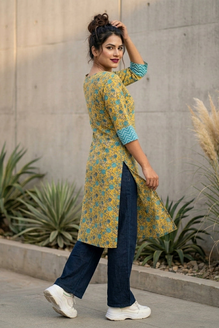 Fresh Vibes Cotton Kurti