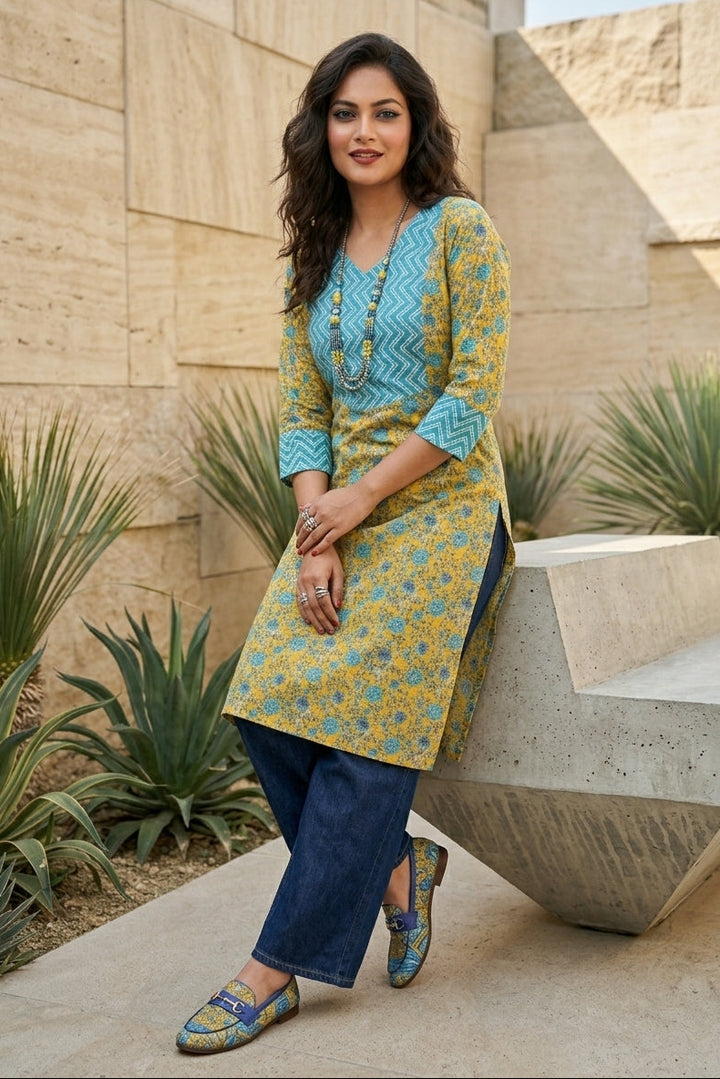 Fresh Vibes Cotton Kurti