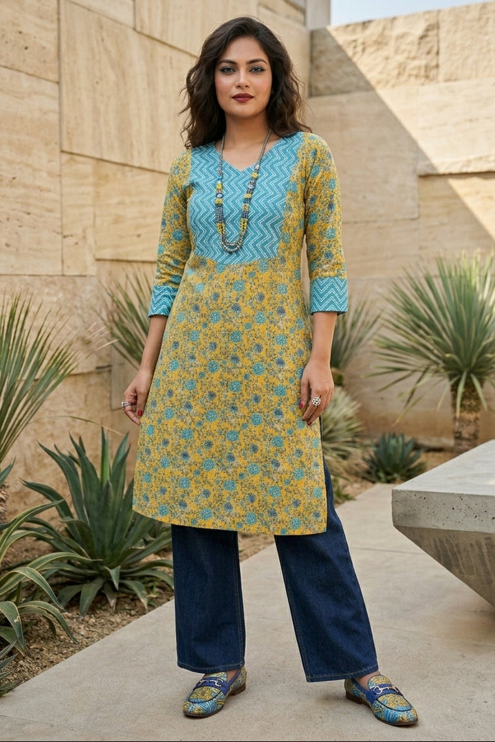 Fresh Vibes Cotton Kurti