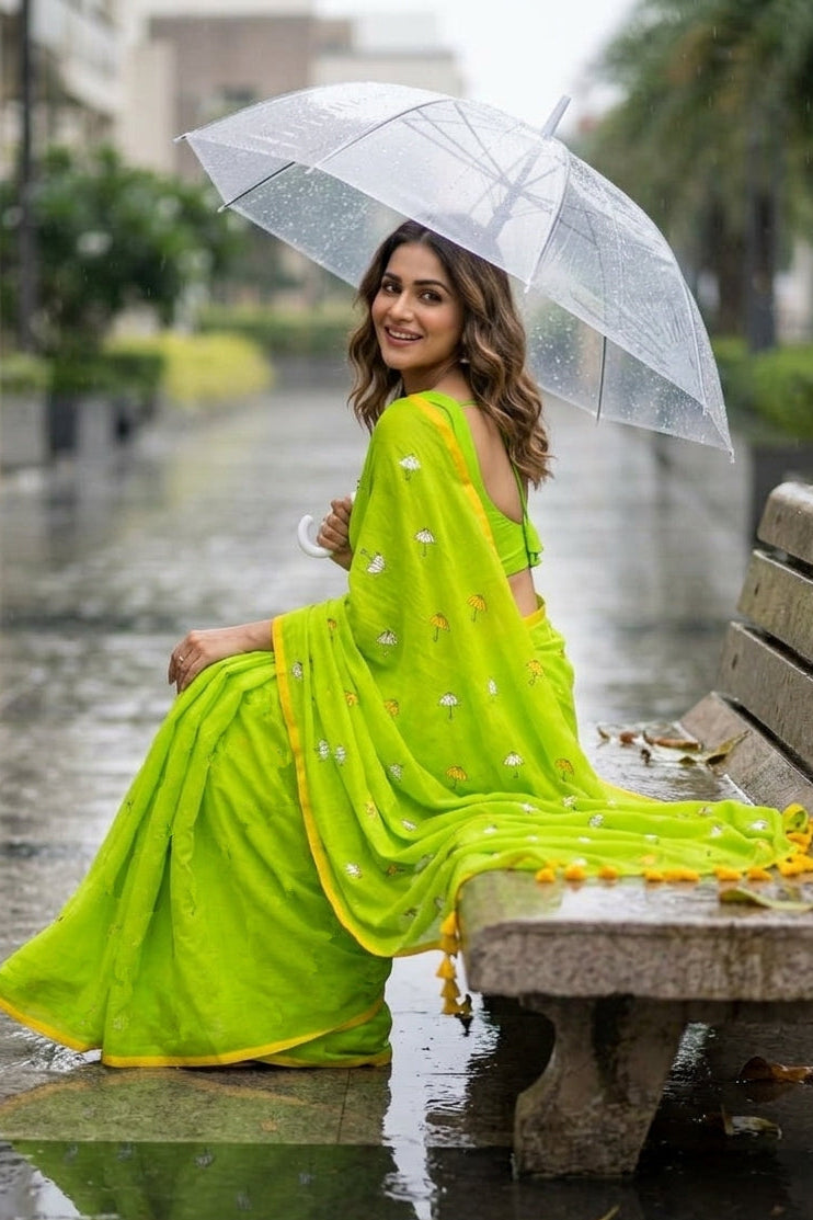 Umbrella Muse Khadi Cotton Saree