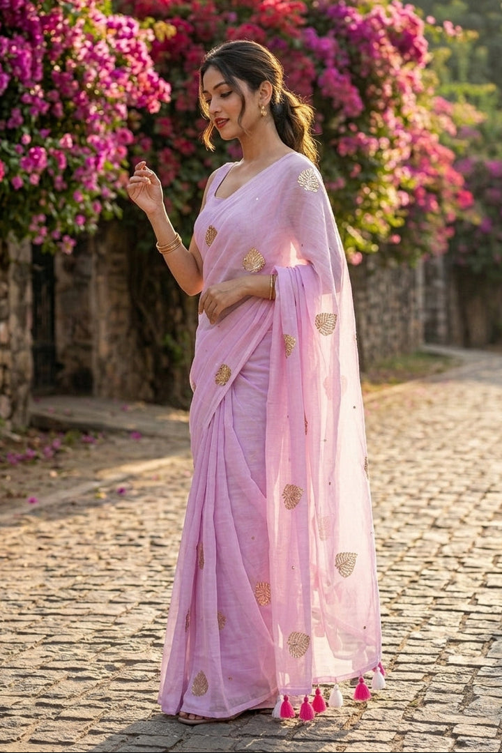 Bosonto Bilash Mul Cotton Saree
