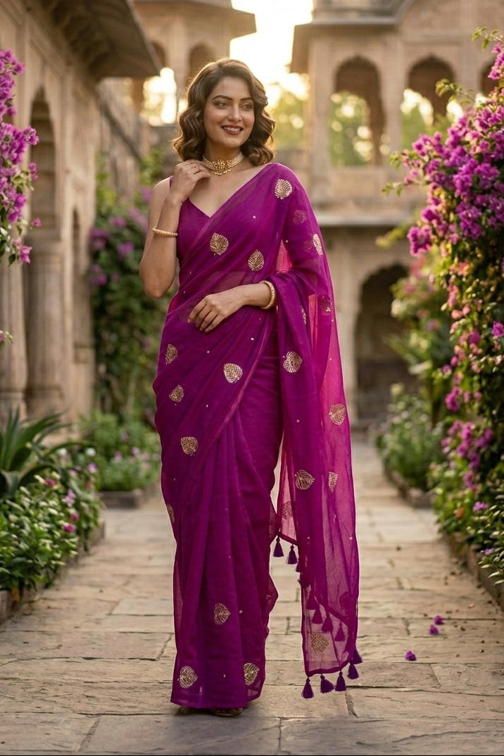 Bosonto Bilash Mul Cotton Saree