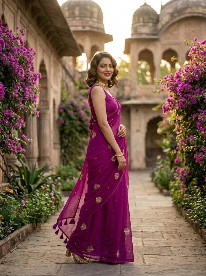 Bosonto Bilash Mul Cotton Saree