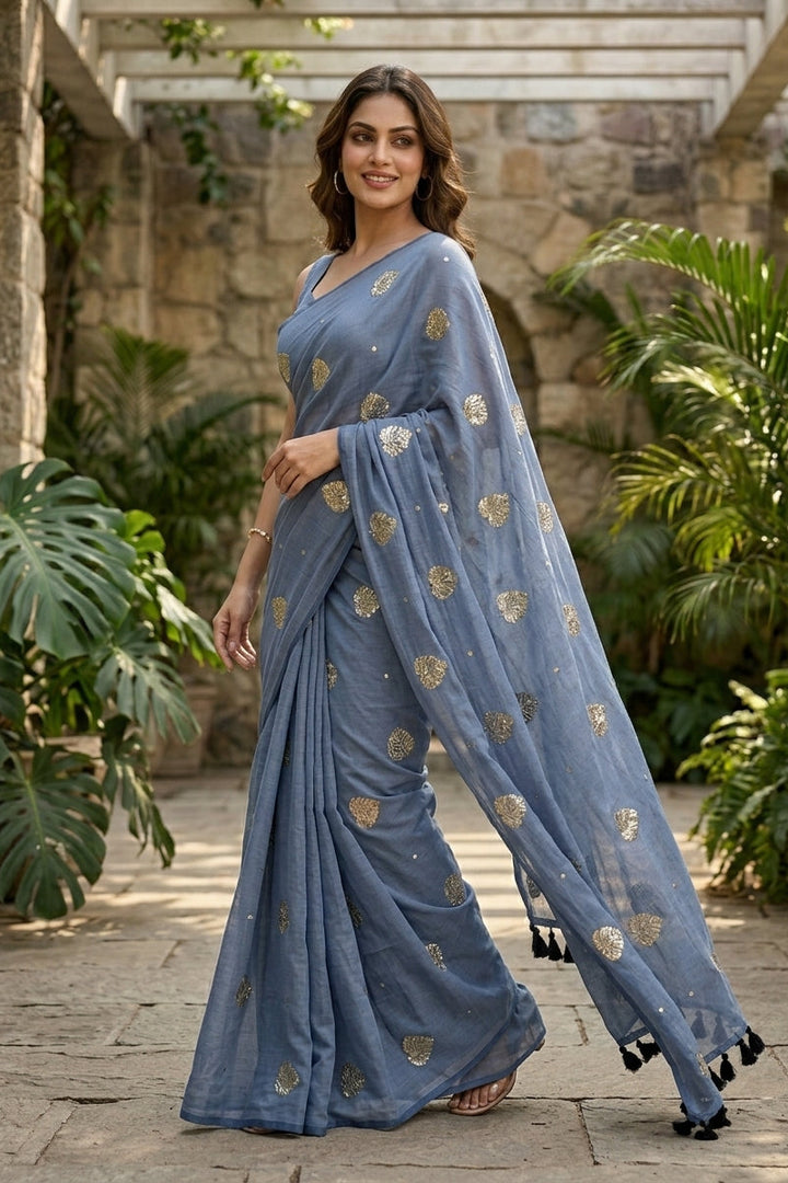 Bosonto Bilash Mul Cotton Saree