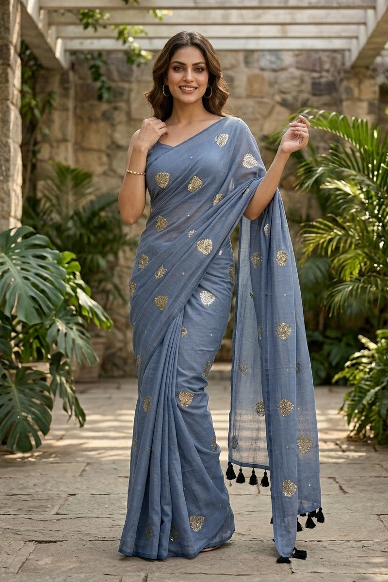 Bosonto Bilash Mul Cotton Saree