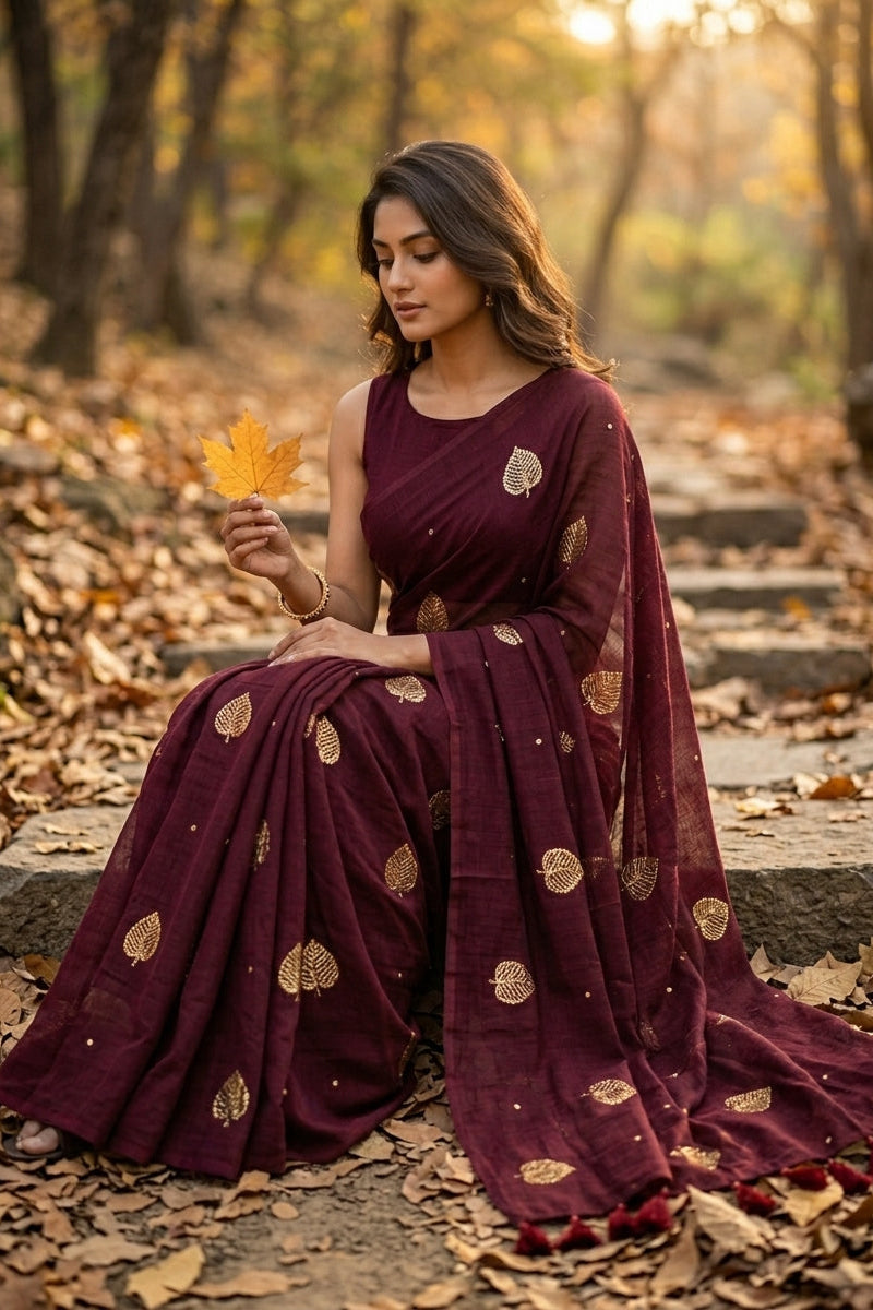 Bosonto Bilash Mul Cotton Saree