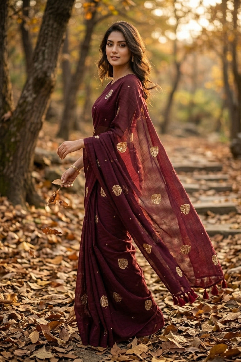 Bosonto Bilash Mul Cotton Saree