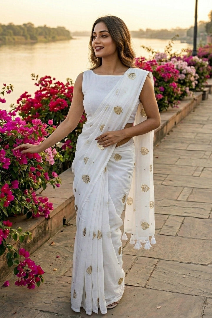 Bosonto Bilash Mul Cotton Saree