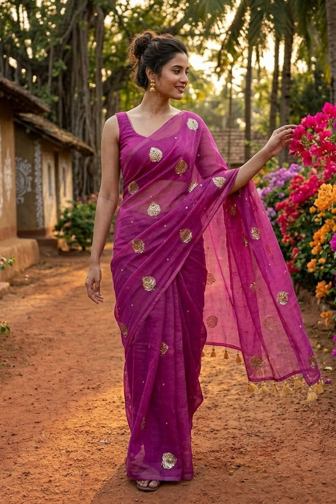 Bosonto Bilash Mul Cotton Saree