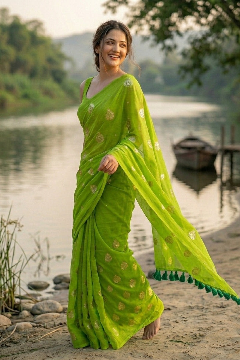 Bosonto Bilash Mul Cotton Saree