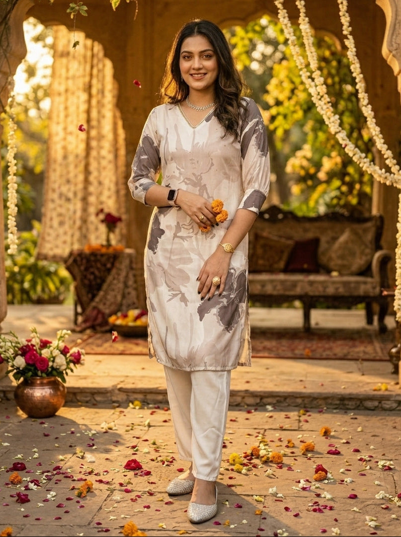 The Wanderlust- Party wear Kurti Set