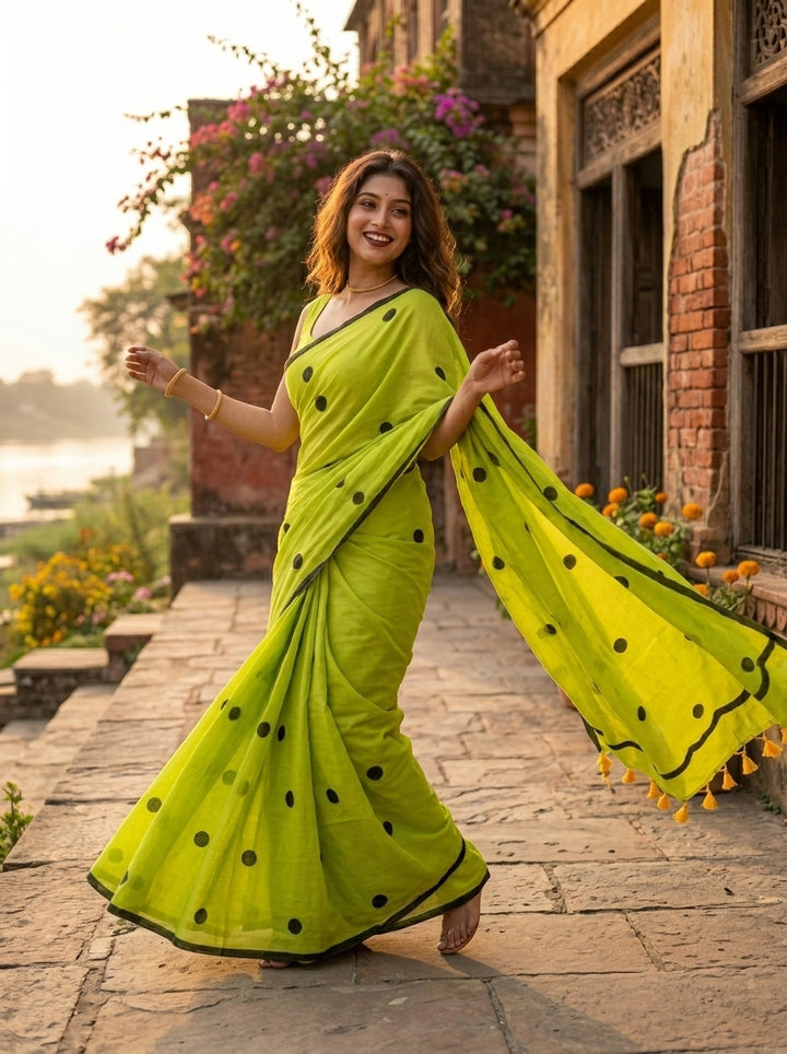 Kheyali Mul Cotton Saree