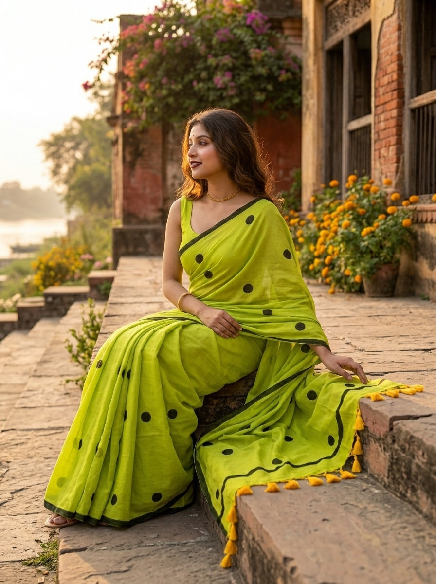 Kheyali Mul Cotton Saree