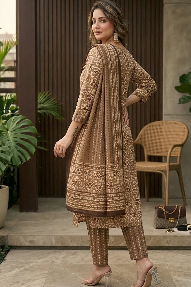 Sanganer Print Pure Cotton Kurti Set