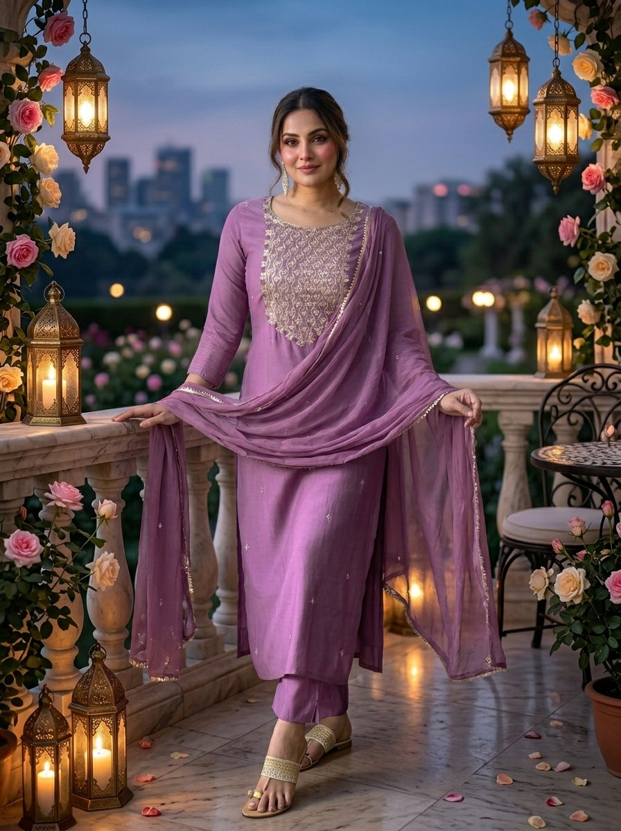 An Ode To Tradition Rayon Kurti Set