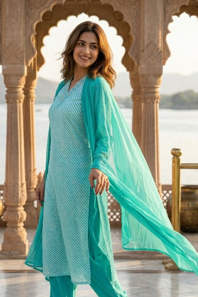 The Rolling Stone Cotton Kurti Set