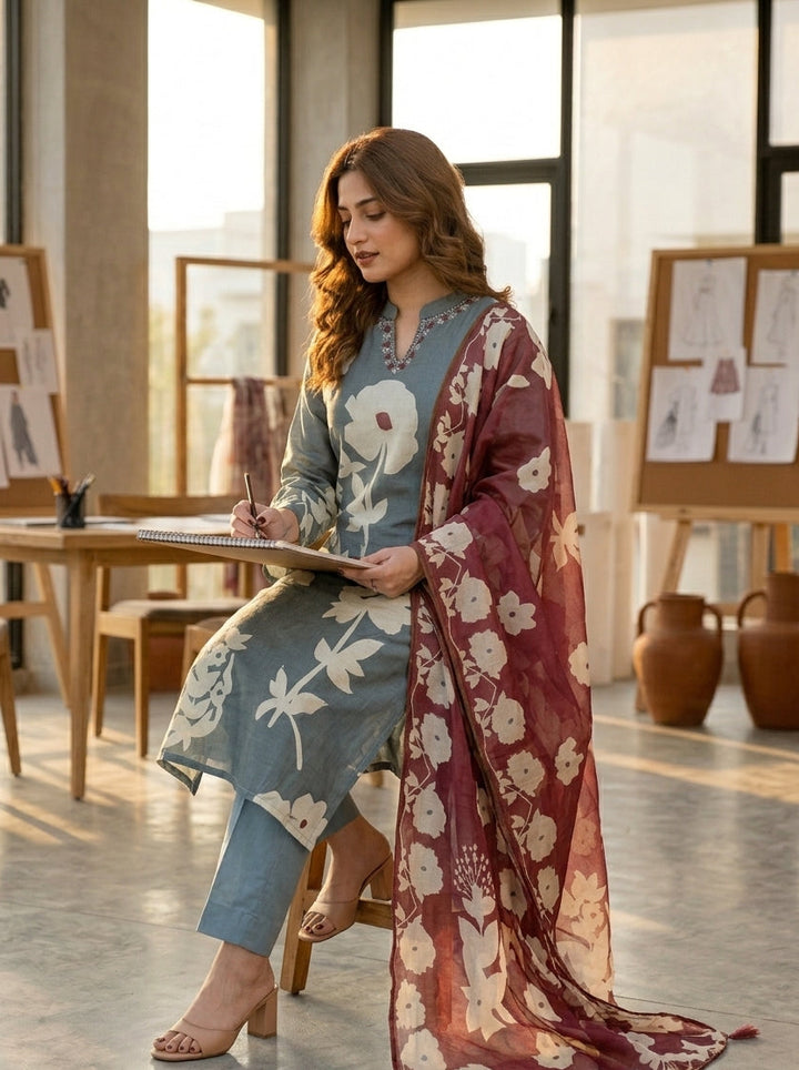 Final Light Cotton Kurti Set