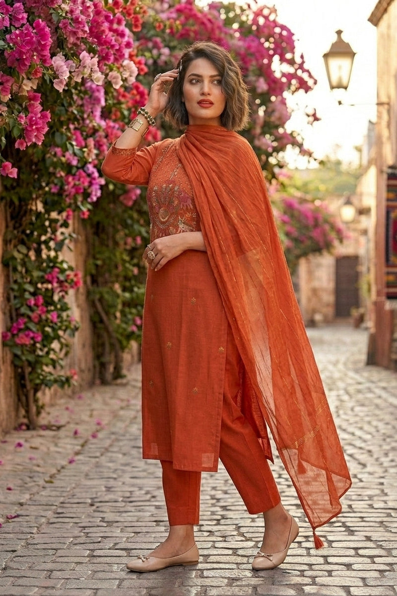 Infinite Beauty Cotton Kurti Set
